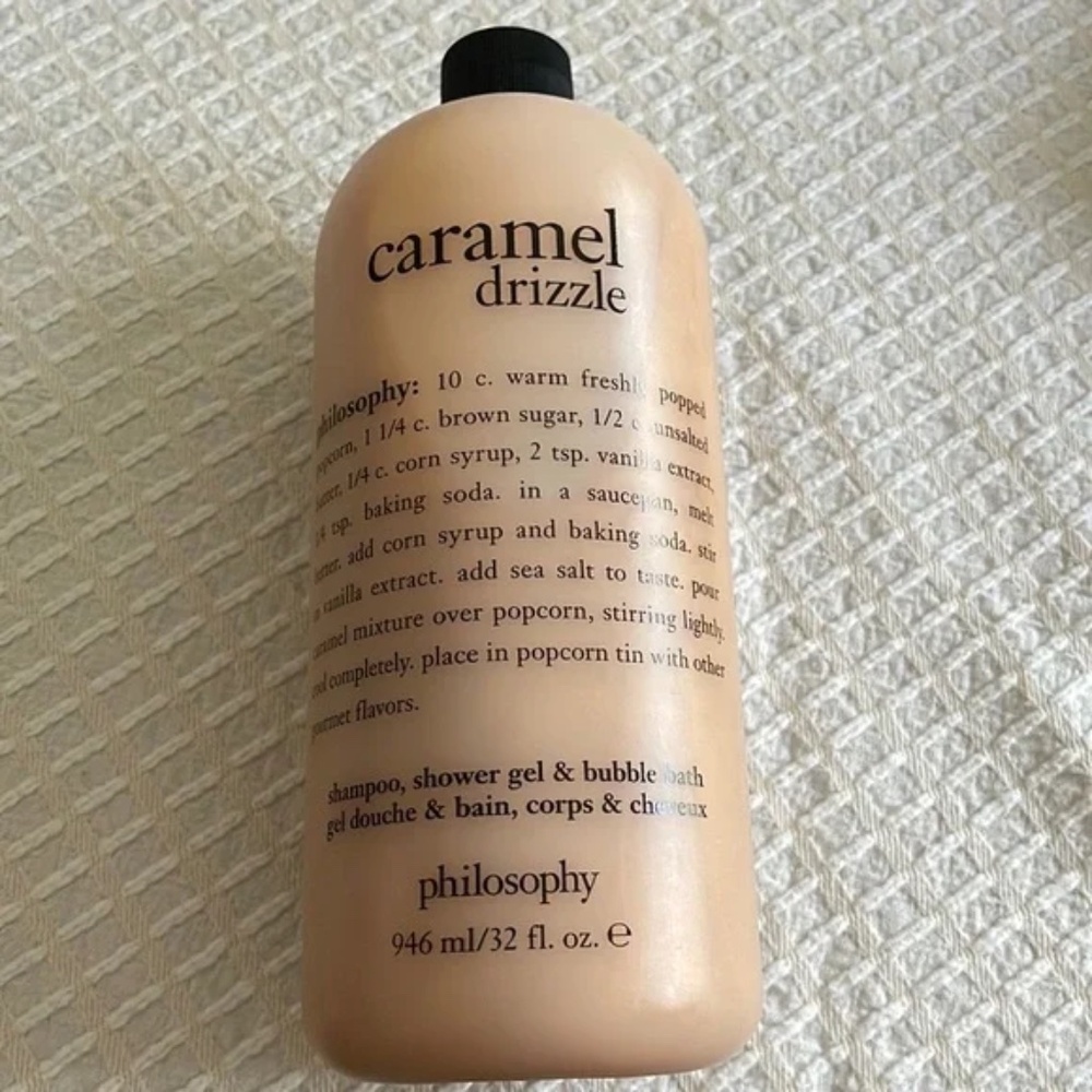 New Philosophy Caramel Drizzle Shampoo, Shower Gel & Bubble Bath 32 fl oz